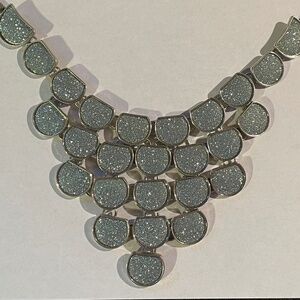 Bib Necklace - Icy Blue